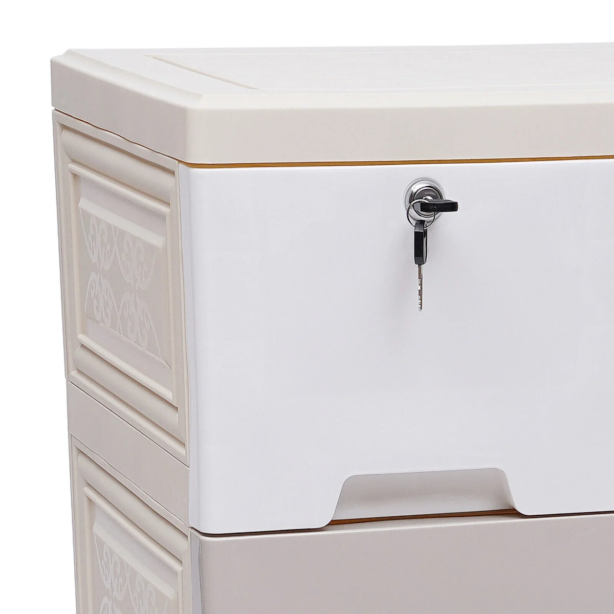 5-Layer Living Room Cabinet Baby Clothes Storage Plastic Chest Of Drawers Household Kids Clothes Forcer Plastic Storage 6 Drawers Toy Books Storage PP Material Colorful Drawer Clothes Cabinets