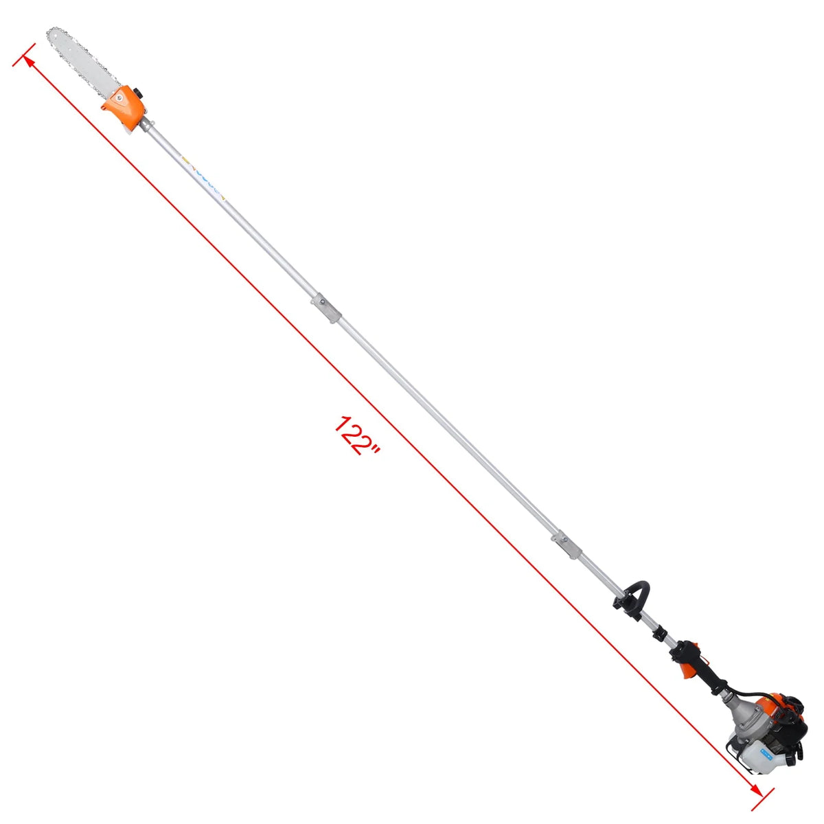 Docooler 10 in 1 Multi-Functional Tool, 33CC 2-Cycle Garden Tool System with Gas Pole Saw, Hedge Trimmer, Grass Trimmer, and Brush EPA Compliant