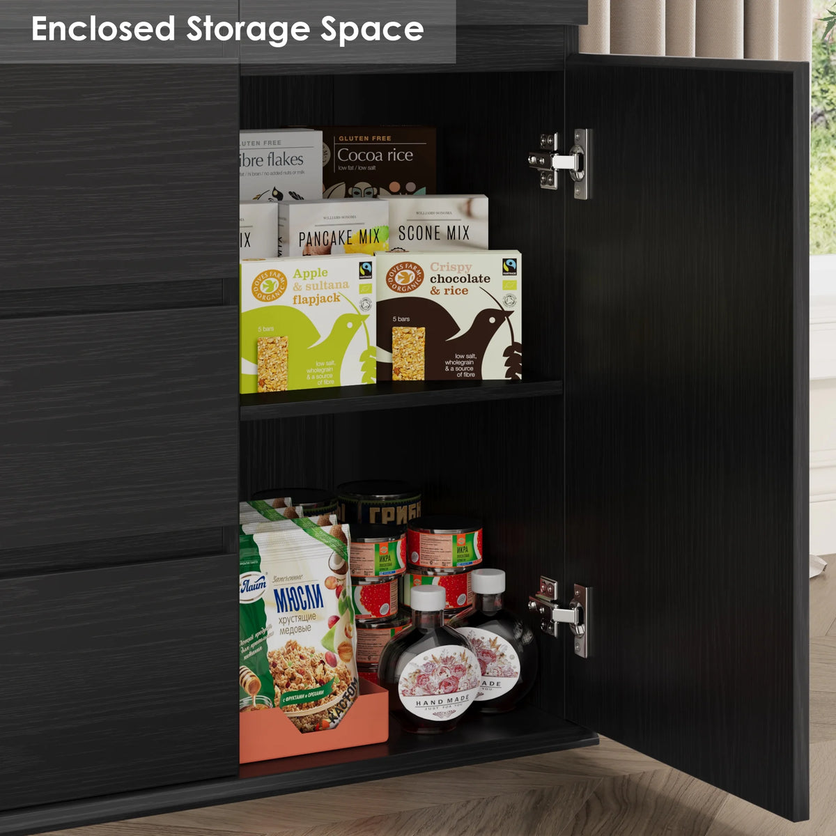 Homfa 5 Drawer White Dresser with Door, Modern Accent Storage Cabinet Chests of Drawers for Bedroom Living Room