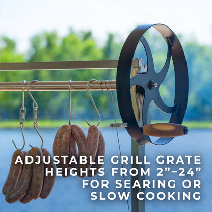 Backyard Discovery Argentine Santa Maria Heritage Wood Fire & Charcoal Grill, Fire Bricks