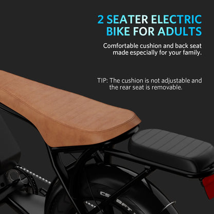 Hipatoo 26" Electric Bike 500W 20MPH E-bike, 36V 10.4Ah Battery, Ebike for Adults, E Bike UL2849