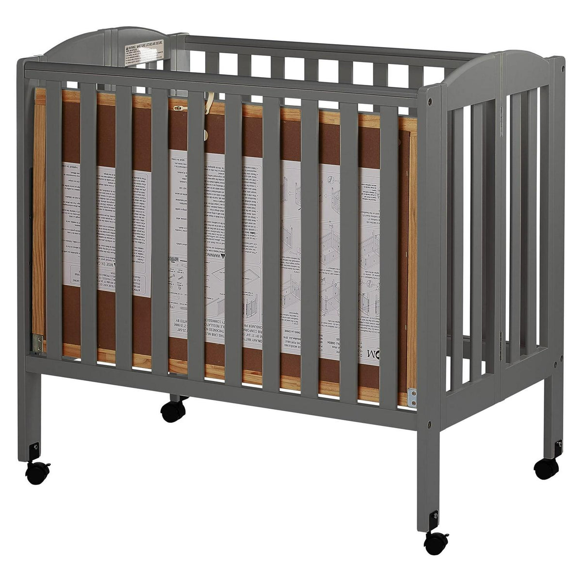 Dream On Me 3-in-1 Portable Crib Gray