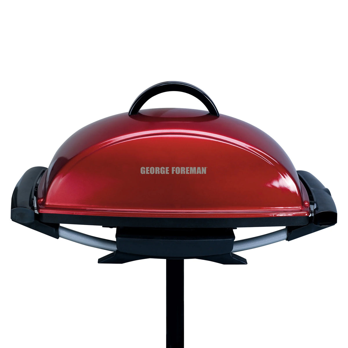George Foreman Indoor Outdoor Electric Grill, Non-Stick Grill Griddle Plate, Healthy Grilling Drip Tray Reduces Fat, Portable Barbeque