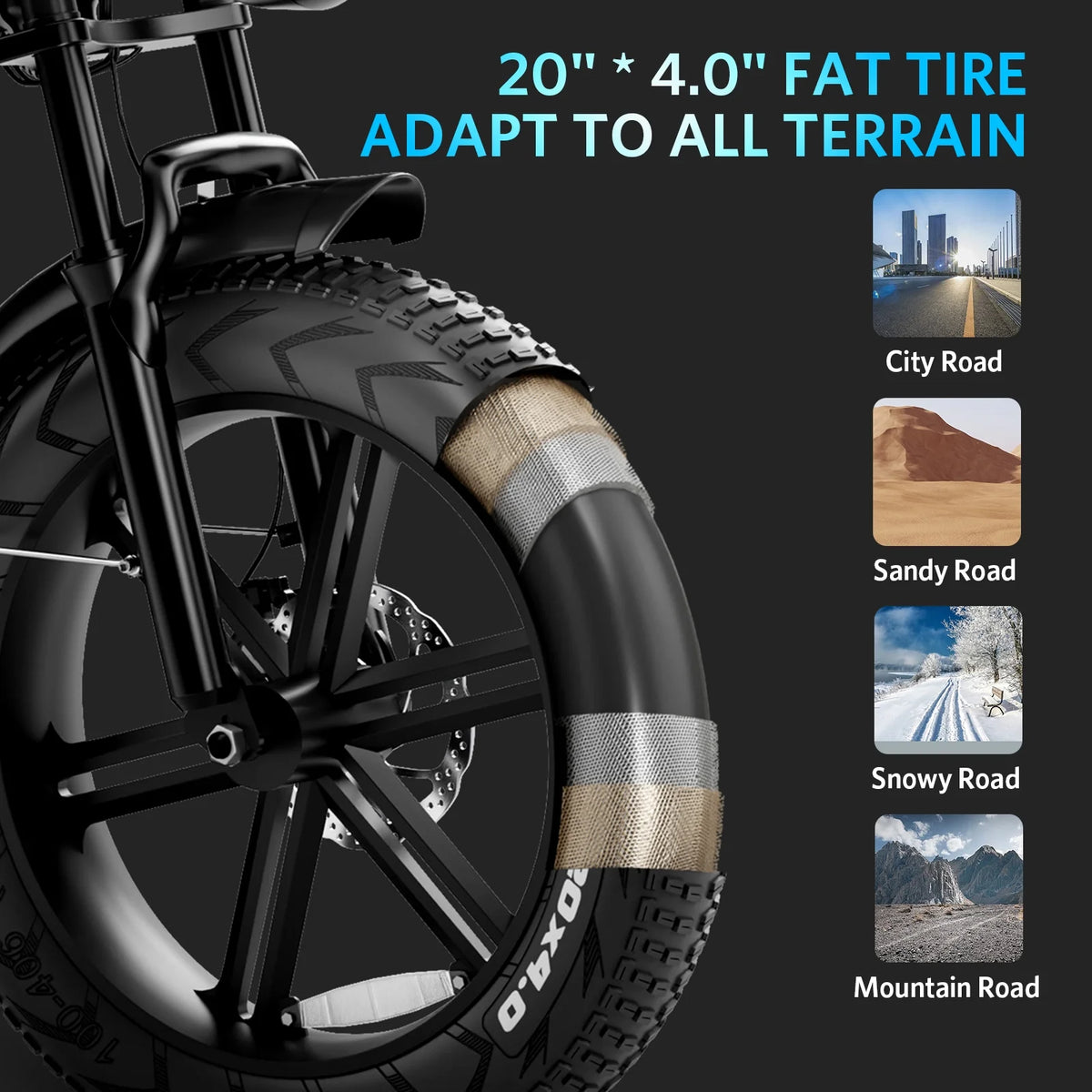 Hipatoo 26" Electric Bike 500W 20MPH E-bike, 36V 10.4Ah Battery, Ebike for Adults, E Bike UL2849