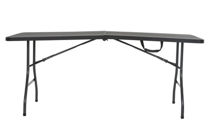Cosco 6 Foot Centerfold Folding Table, Black