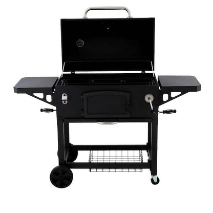 Heavy-Duty Extra-Large Charcoal Grill in Black