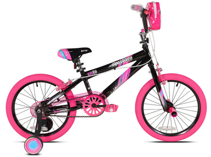 Bicycles 18 inch Girl's Sparkles Bicycle, Black and Pink