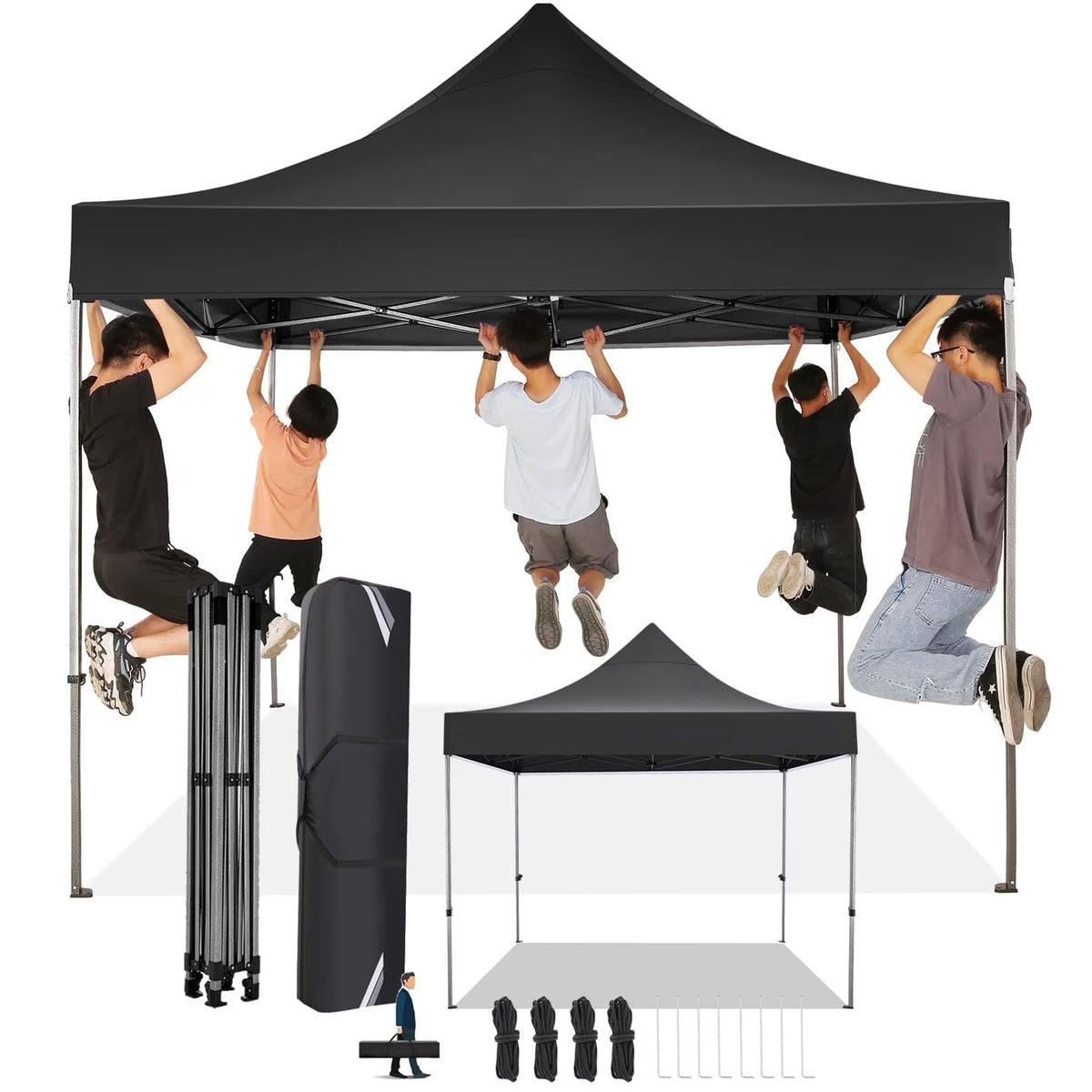 SANOPY 10 x 10 FT Pop Up Canopy Tent 10x10 Easy up Canopy, Heavy Duty Outdoor Canopy UPF 50+ All Weather Waterproof Instant Party Tents for Parties Gazebo with Handbag