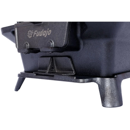Hibachi Grill, 16" Portable Cast Iron Outdoor Tabletop Grill, Handled Mini Japanese BBQ Charcoal Stove, Small Durable Camping Cast Iron Grill with Grate Hook