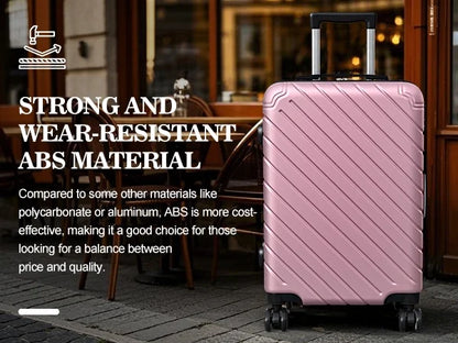 Apelila 4 Piece Luggage Sets Waterproof Durable Ultra-Light Hardside Spinner Suitcase Set Extra Large Capacity with 360�� Silent Wheels 3-Level Handles Lightweight Travel Luggage Free Covers & Hangers