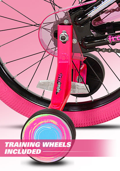 Bicycles 18 inch Girl's Sparkles Bicycle, Black and Pink