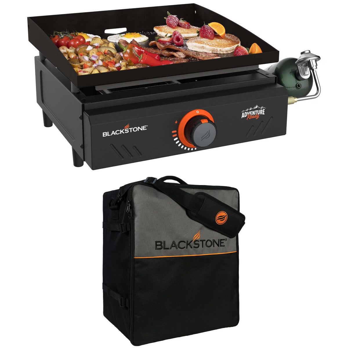 Blackstone Adventure Ready Single Burner 17�� Tabletop Griddle with Non Slip Feet