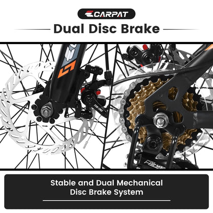 24 inch Kids Bike for Boys Girls, Kids Mountain Bike with Disc Brakes 21 Speed