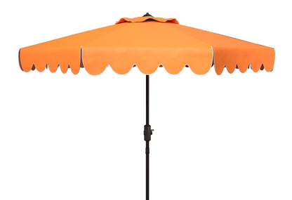 Safavieh Venice 9' Market Crank Tilt Patio Umbrella, Navy/White