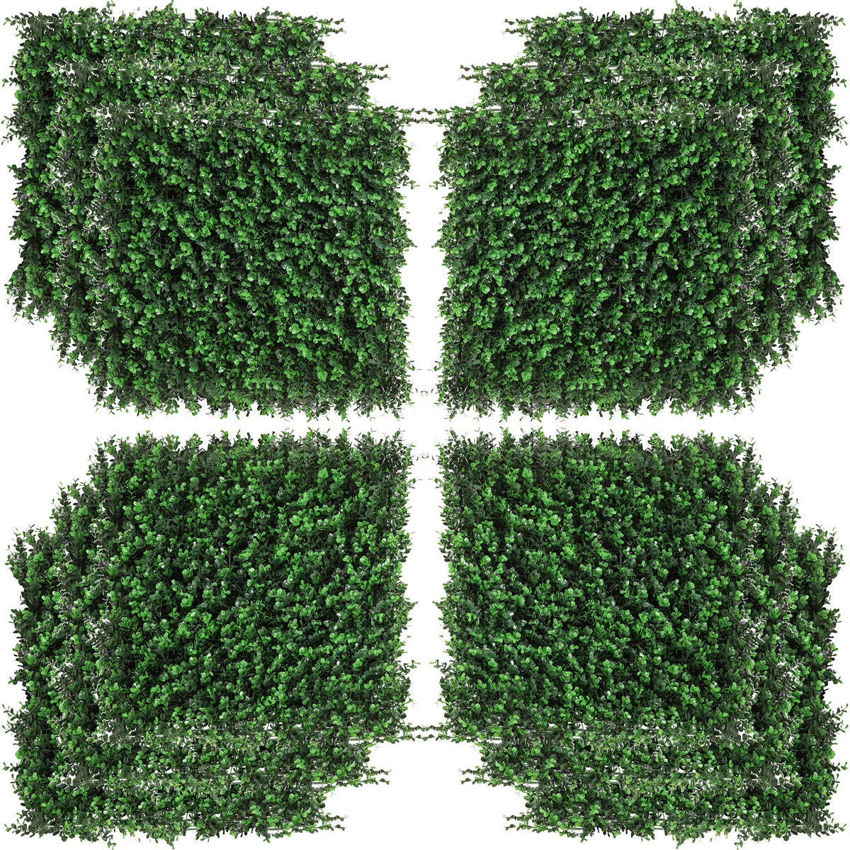 DUOSONG Outsunny Grass Wall Panels, 20" X 20" Artificial Grass Wall Decor,Greenery Backdrop Panels Wall For Outdoor, Indoor, Garden, Fence, Backyard, Fresh Green Green POLYETHYLENE Garden & Outdoor