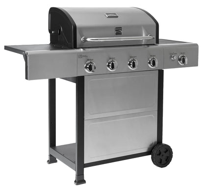 Kenmore BBQ Propane Gas Grill - 5 Burners with Side Burner & Searing Zone, 644 Sq. In. Stainless Steel Grill, 66,000 BTU, Ideal for Outdoor Cooking, Patio & Backyard, Black