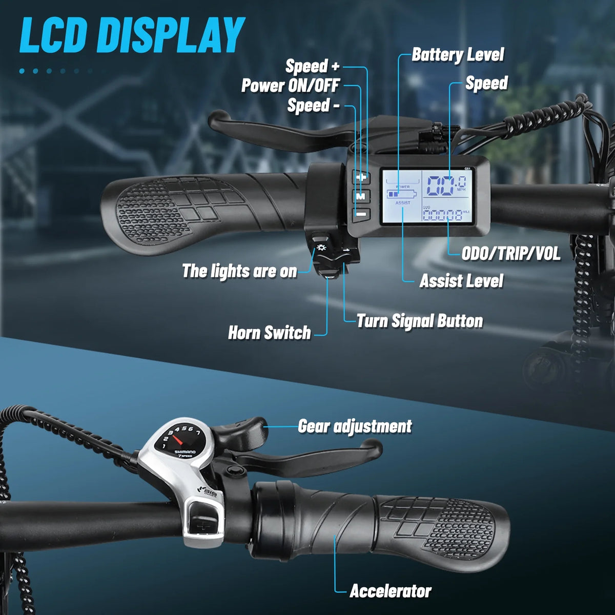 Hipatoo 26" Electric Bike 500W 20MPH E-bike, 36V 10.4Ah Battery, Ebike for Adults, E Bike UL2849