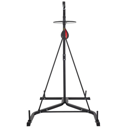 VEVORbrand Free Standing Punching Bag Stand, Unisex Boxing Set, Foldable Single Station Heavy Bag Stand, Punching Ball, Boxing Punching Speed Ball, Boxing Bag with Boxing Rack, for Training