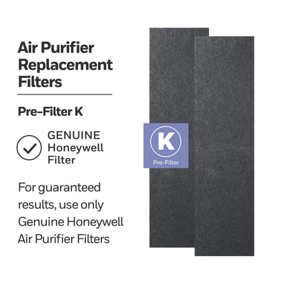 Honeywell Air Genius 5 Air Purifier with Washable Filter, Large Rooms, 250 sq ft, Black, HFD320