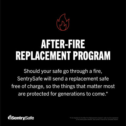SentrySafe SFW123DSB Fire-Resistant Safe and Water-Resistant Safe with Dial Combination, 1.23 Cu. ft