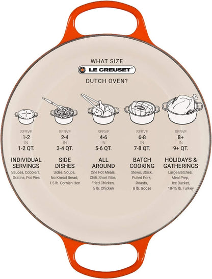 Le Creuset Enameled Cast Iron Signature Round Dutch Oven, 7.25 qt., Oyster