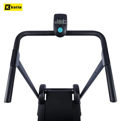 Manual Treadmill, Non Electric Treadmill with 10° Incline, Compact Foldable Treadmill Exercise Machine Fitness Exercise Equipment for Apartment Home Walking Jogging Running Cardio Training