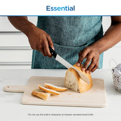 Ninja? NeverDull? 7-Piece Prep Knife System, Essential, Stainless Steel, Built-in Sharpener, K12007BRN
