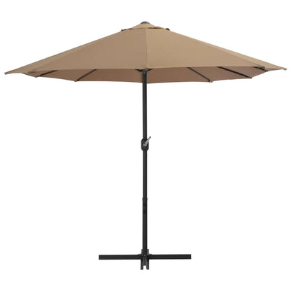 vidaXL Garden Parasol Blue Polyester fabric, Aluminum pole and ribs Large