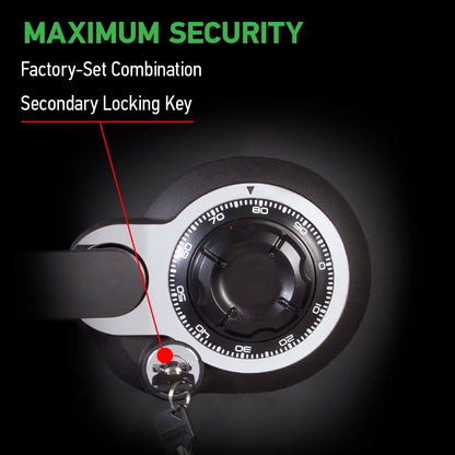 SentrySafe SFW123DSB Fire-Resistant Safe and Water-Resistant Safe with Dial Combination, 1.23 Cu. ft