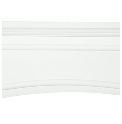 Modern Fireplace Mantel, Surround Mantels for Fireplace with Decorative Pattern Interior Width 29" White