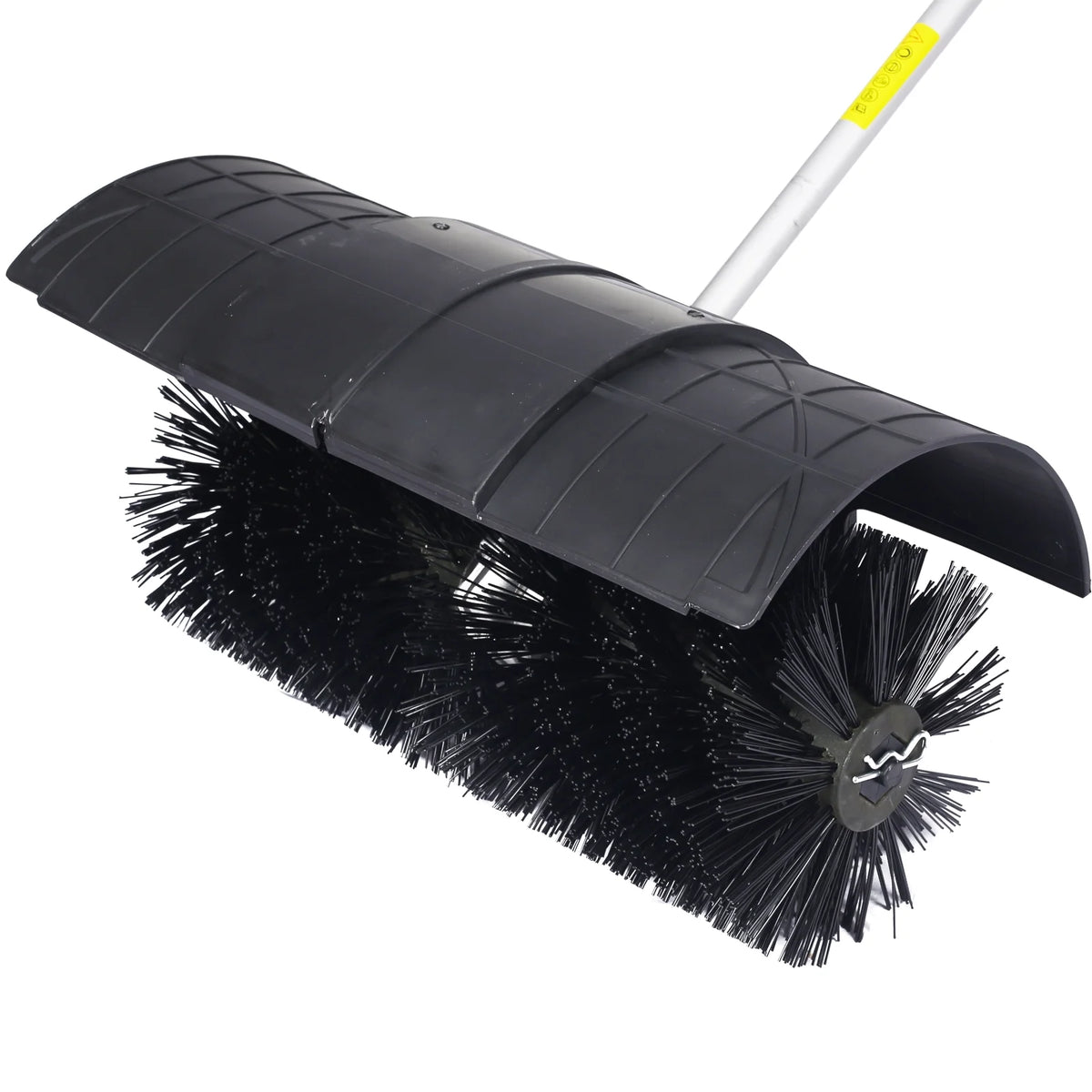 52CC 2-Stroke Broom Sweeper, Walk Behind Handheld Gas Powered Snow Sweeper, Brush Broom Sweeping Machine for Garden Lawn Yard Sidewalk Driveway Snow Cleaning, Broom Brush 24x9" EPA, D9025