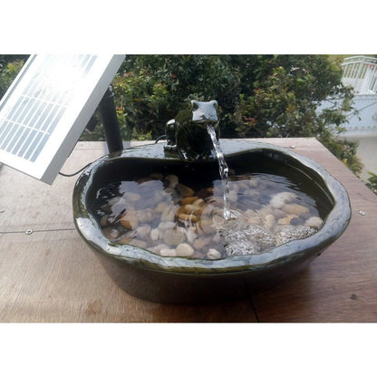 ASC Terracotta Sundance Ceramic Solar Water Fountain