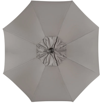 Safavieh Venice 9' Market Crank Tilt Patio Umbrella, Navy/White