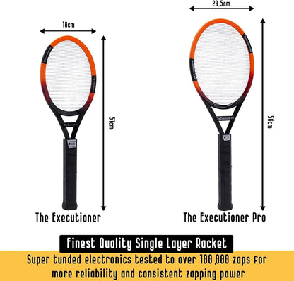 The Executioner Pro 2 pack Fly Swatter Racket Bug Zapper Indoor Outdoor 55cm