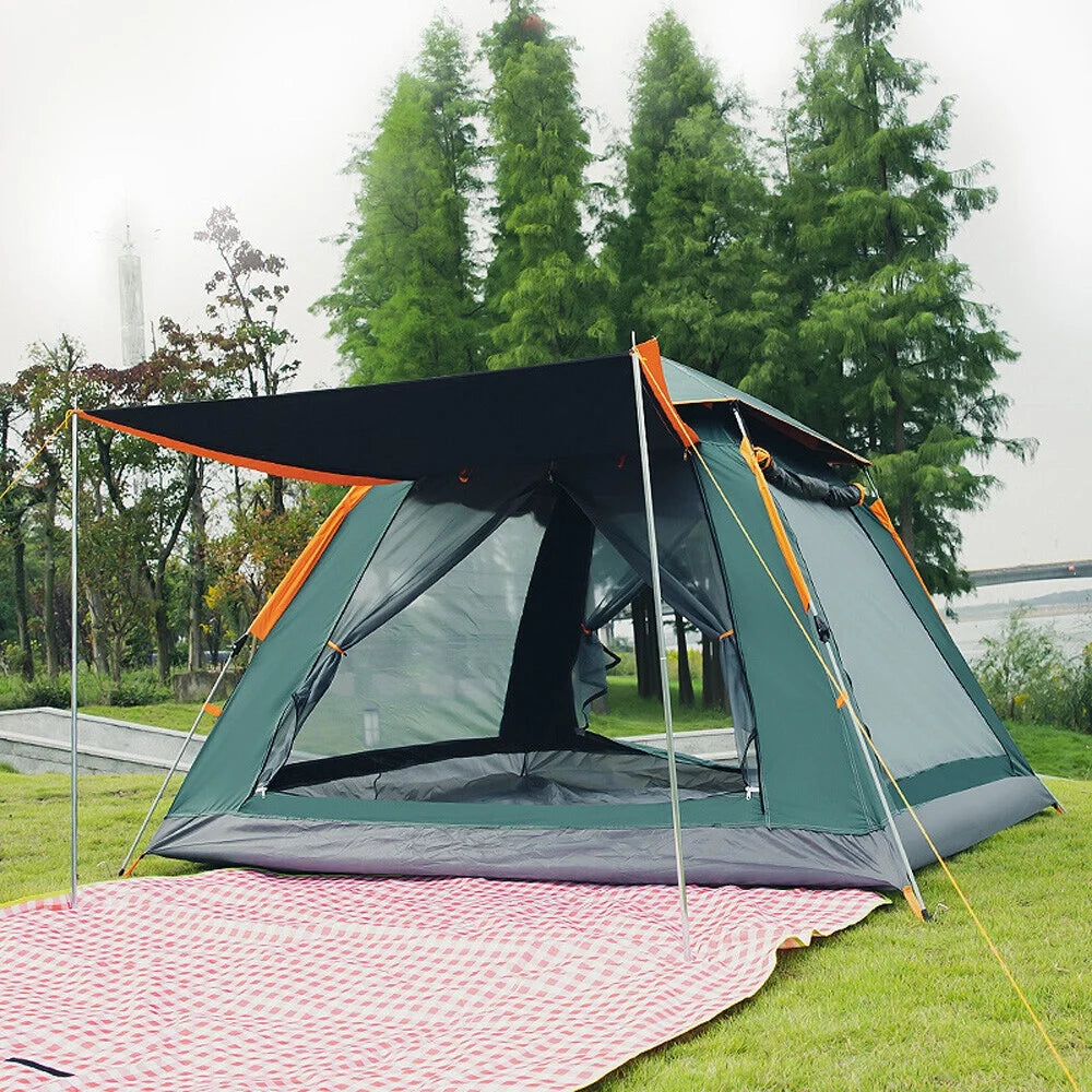 4 Person Family Camping Tent 4 Season Waterproof Anti-UV Windproof Tents Family