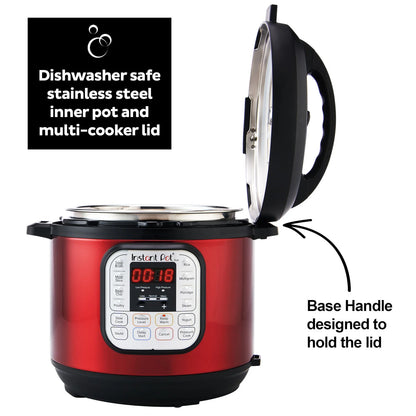 Instant Pot Duo™ 6 Quart Multi-Cooker, Red Stainless Steel