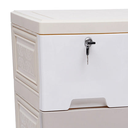 5-Layer Living Room Cabinet Baby Clothes Storage Plastic Chest Of Drawers Household Kids Clothes Forcer Plastic Storage 6 Drawers Toy Books Storage PP Material Colorful Drawer Clothes Cabinets
