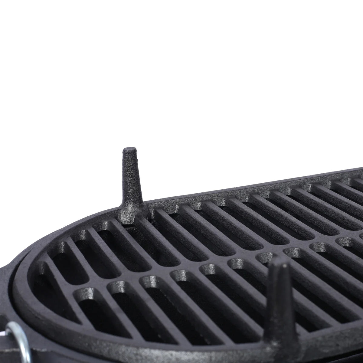 Hibachi Grill, 16" Portable Cast Iron Outdoor Tabletop Grill, Handled Mini Japanese BBQ Charcoal Stove, Small Durable Camping Cast Iron Grill with Grate Hook