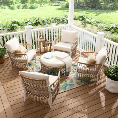 Better Homes & Gardens Lilah 2-Pack Outdoor Wicker Lounge Chairs, Black