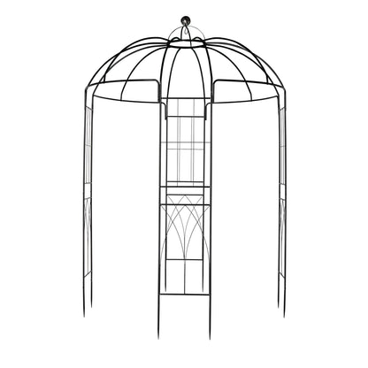 Ktaxon Garden Arch 8.8Ft Garden Birdcage Shape Garden Arbor Garden Gazebo