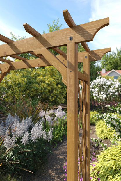 Vita 55 in x 88 in Heartwood Arbor, Cedar, Golden, Brown, VA68897
