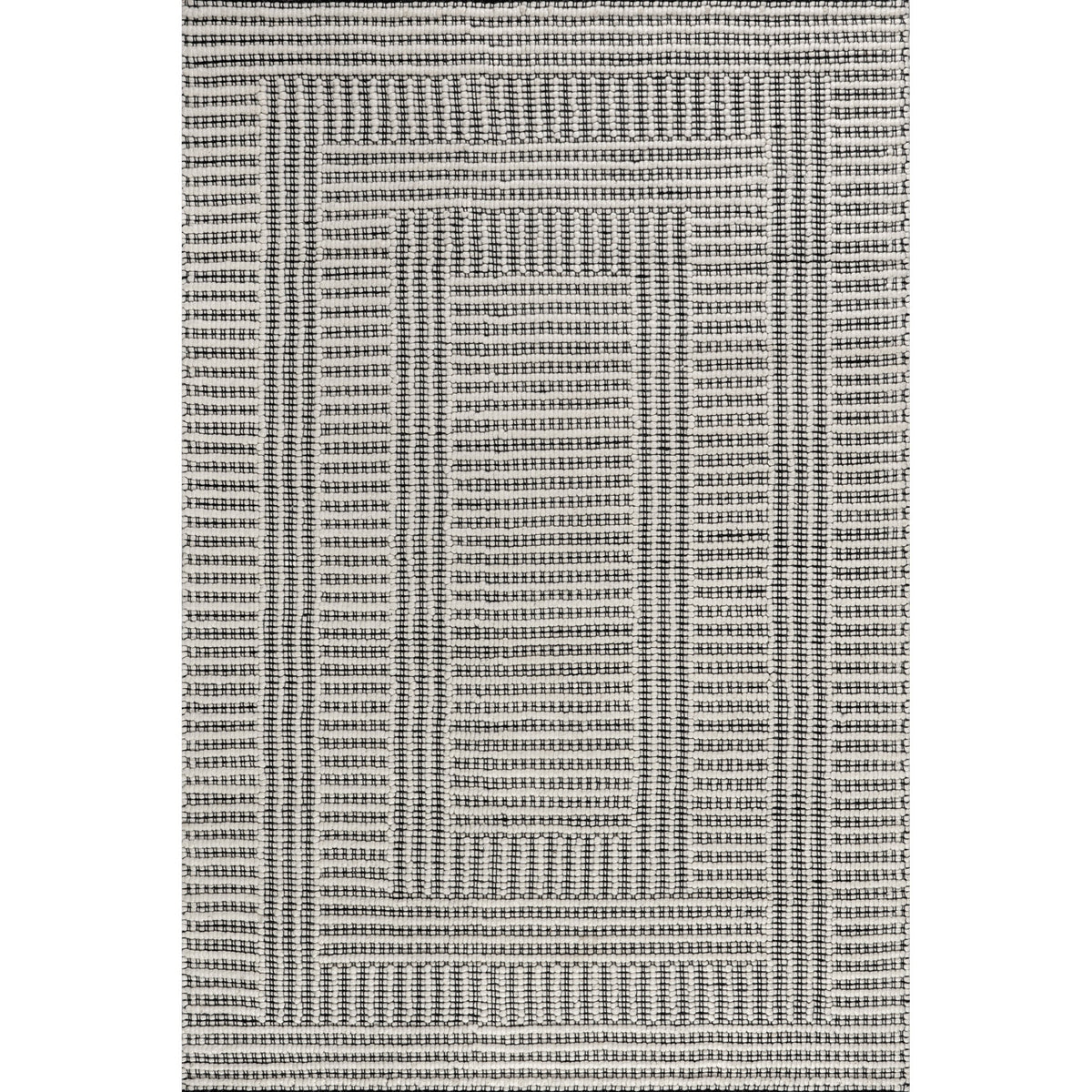 Rugs USA Devon Wool Blend Area Rug, 5' x 8', Devon Ivory
