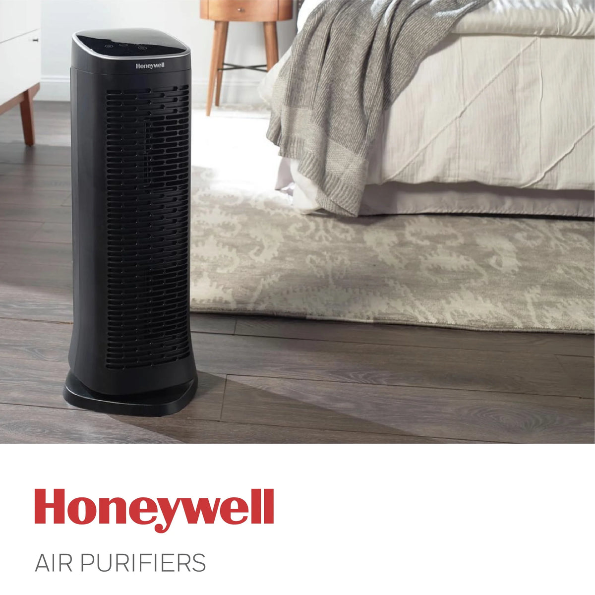 Honeywell Air Genius 5 Air Purifier with Washable Filter, Large Rooms, 250 sq ft, Black, HFD320