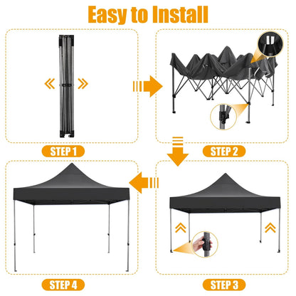 SANOPY 10 x 10 FT Pop Up Canopy Tent 10x10 Easy up Canopy, Heavy Duty Outdoor Canopy UPF 50+ All Weather Waterproof Instant Party Tents for Parties Gazebo with Handbag