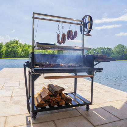 Backyard Discovery Argentine Santa Maria Heritage Wood Fire & Charcoal Grill, Fire Bricks