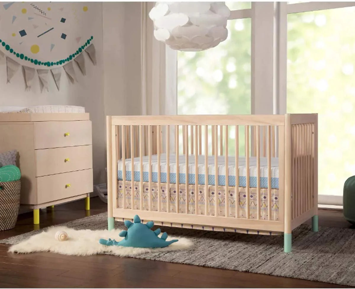 Dual Sided Crib and Toddler Mattress, 6 inch 2-in-1 Foam Baby Mattress for Standard Full Size Crib, with Removable Washable Cover