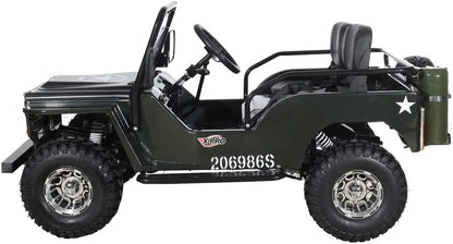 X-Pro 125cc Jeep Go Kart, 3-Speed Semi-Automatic Transmission w/Reverse, Big 18" Aluminum Rim Wheels