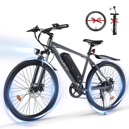 Hipatoo 26" Electric Bike 500W 20MPH E-bike, 36V 10.4Ah Battery, Ebike for Adults, E Bike UL2849