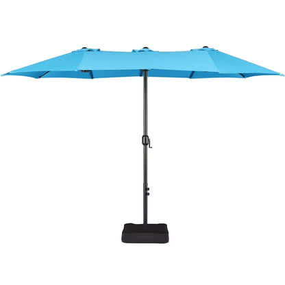 Topeakmart 13ft Patio Parasol Canopy with Crank, Tan