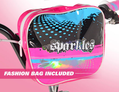 Bicycles 18 inch Girl's Sparkles Bicycle, Black and Pink